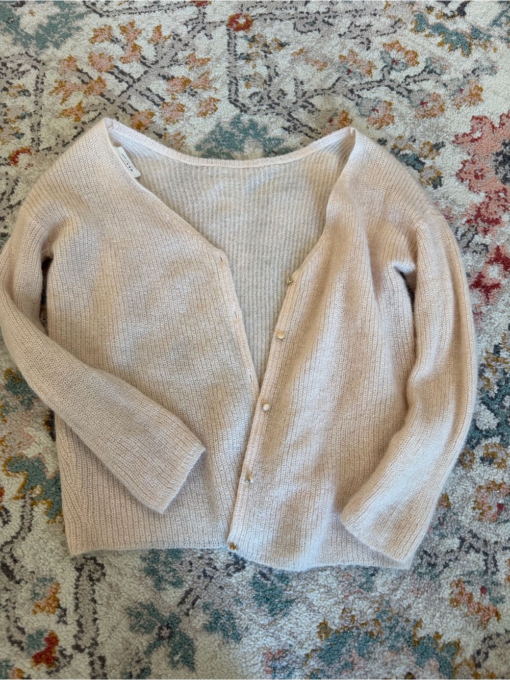 Light pink Sezane cardigan